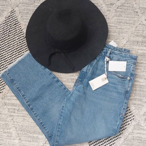 Good American Midrise Good Girlfriend Jeans - NWT size 6 /28 Inseam 25.5 - Picture 8 of 12